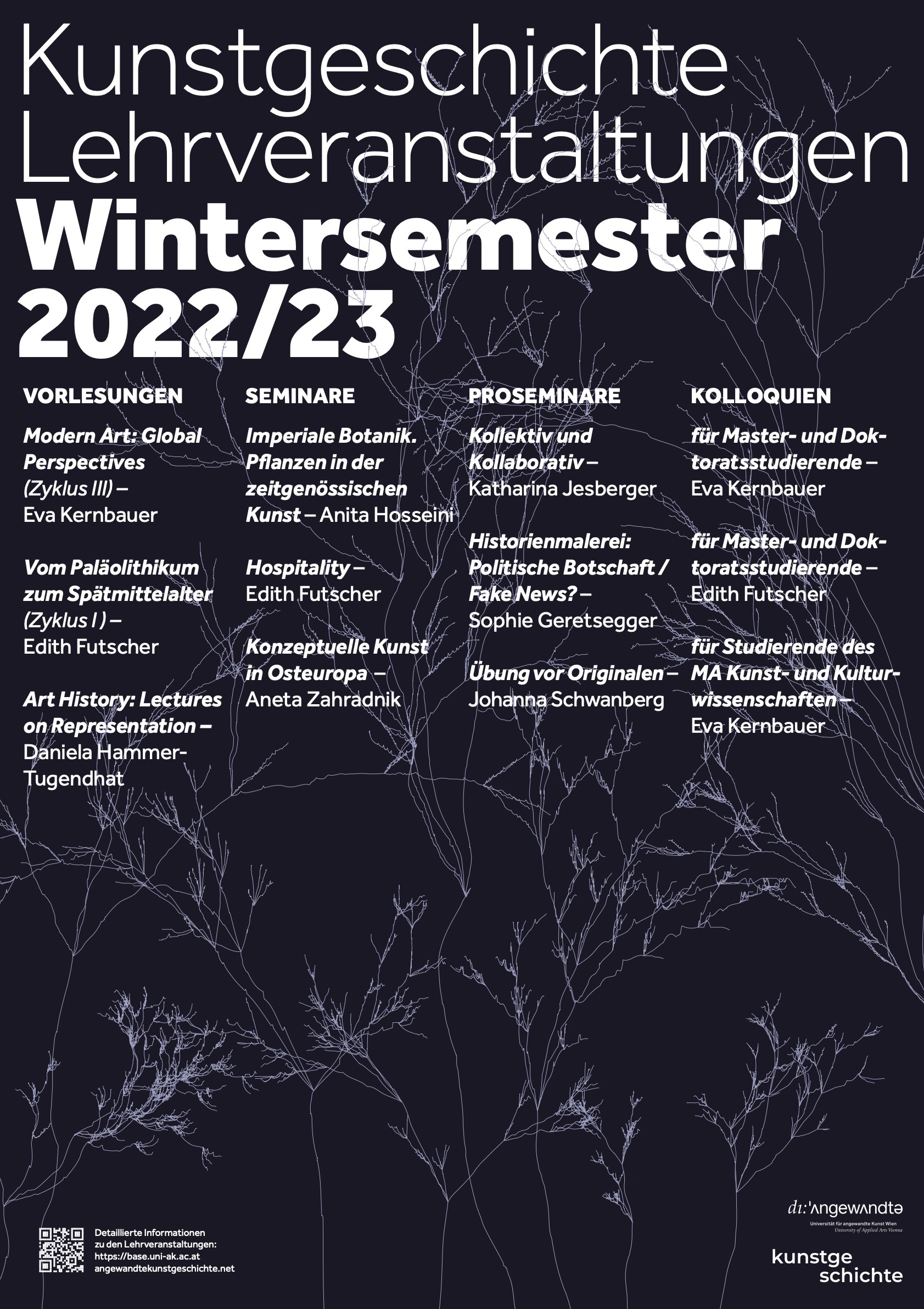 Lehrveranstaltungs Plakat Winter 22 23 screen korr