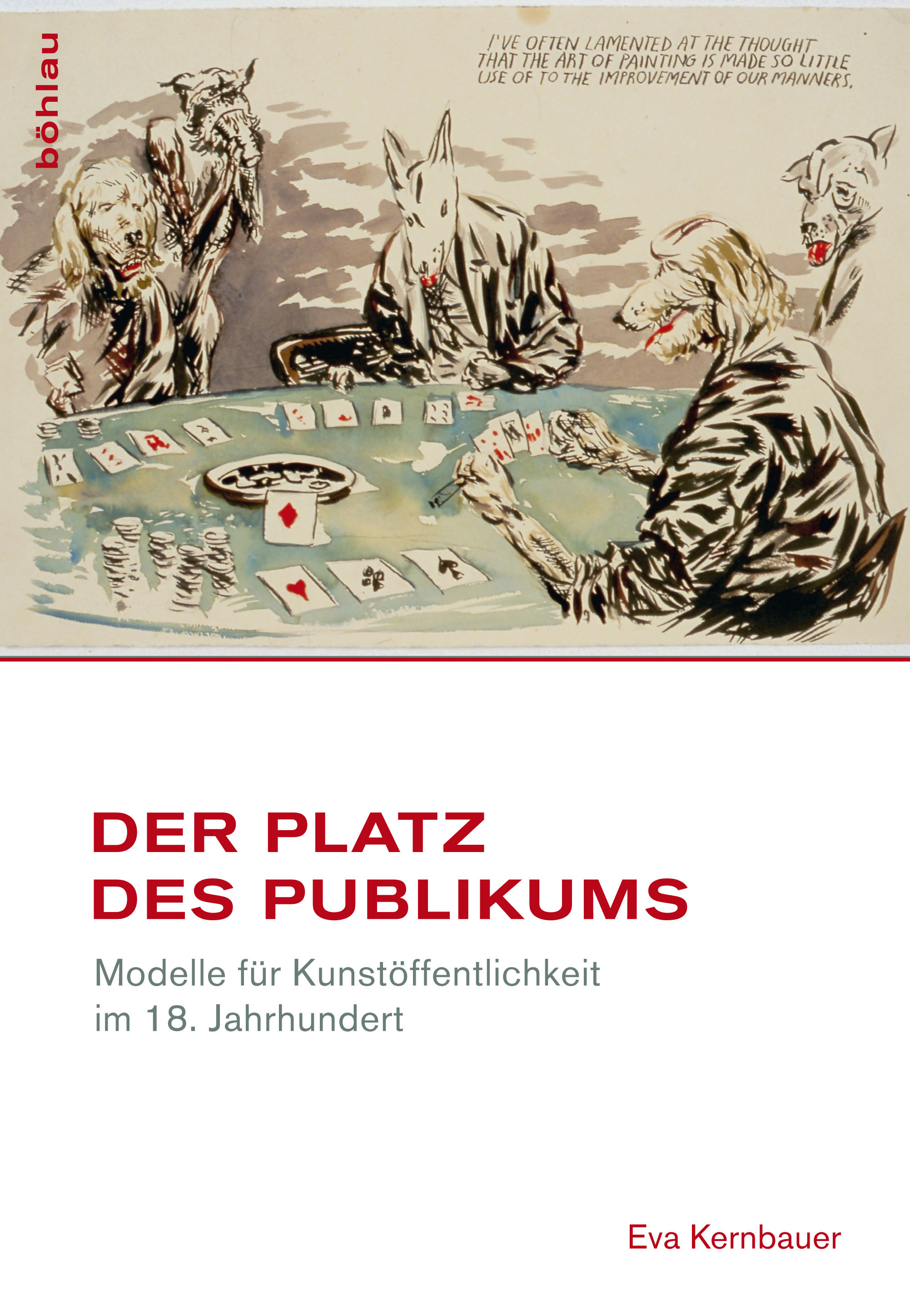 Buchcover Eva Kernbauer Der Platz Des Publikums